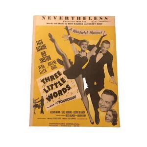 Three Little Words Sheet Music Nevertheless I'm In Love With You Fred Astaire